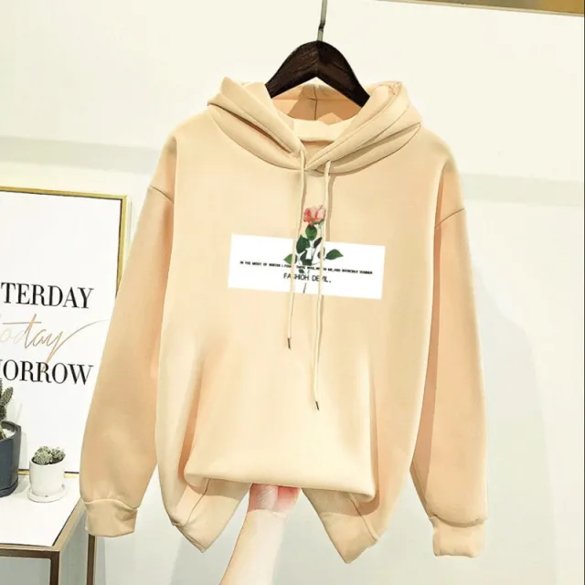 Plus Velvet Western Style Student Age Reduction Ins Super Fire Loose Embroidered Hood 5 Style - Shop at LoveMi