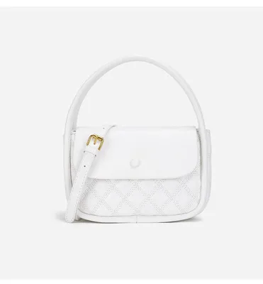 Women's New Niche Design All match One shoulder Diagonal Portable Diamond Bag White - Shop at LoveMi