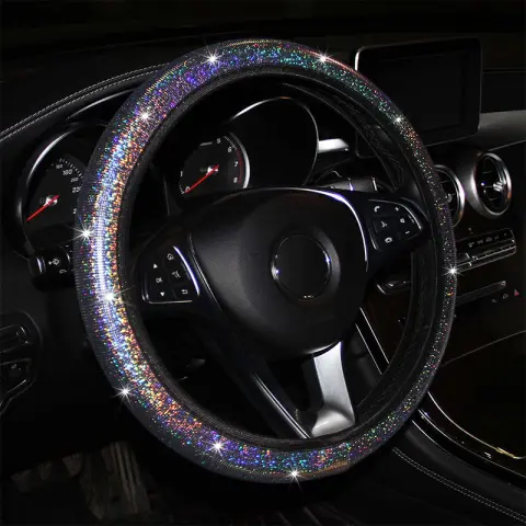 Car Steering Wheel Cover Colorful Bronzing Without Inner Ring