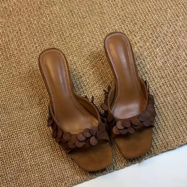 Square Toe Stiletto Mules, picture 3 of 4