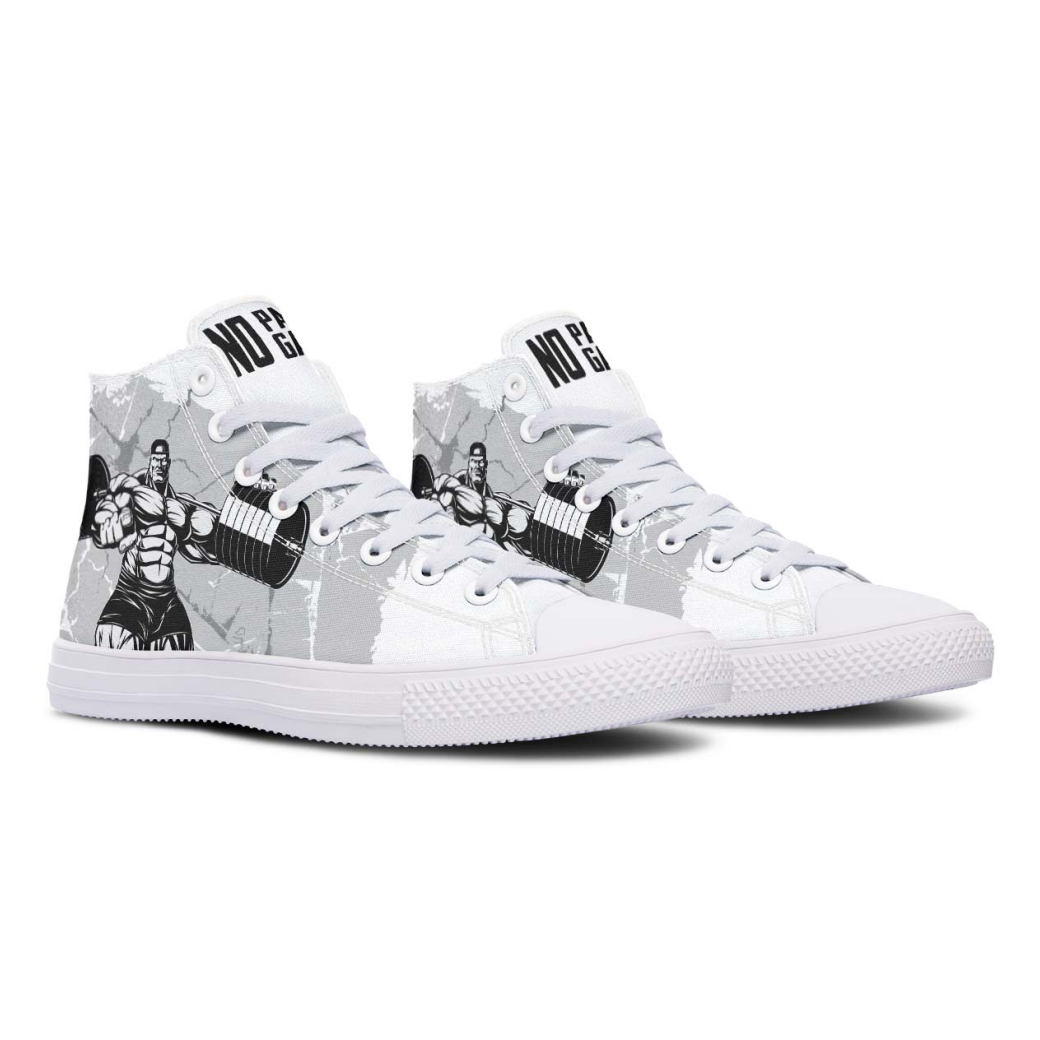 Printed Couple High-top Canvas Shoes
