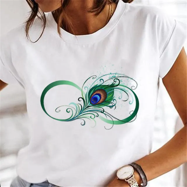 Street Personalized Feather Versatile T shirt 1 Style 4Xl - Shop at LoveMi