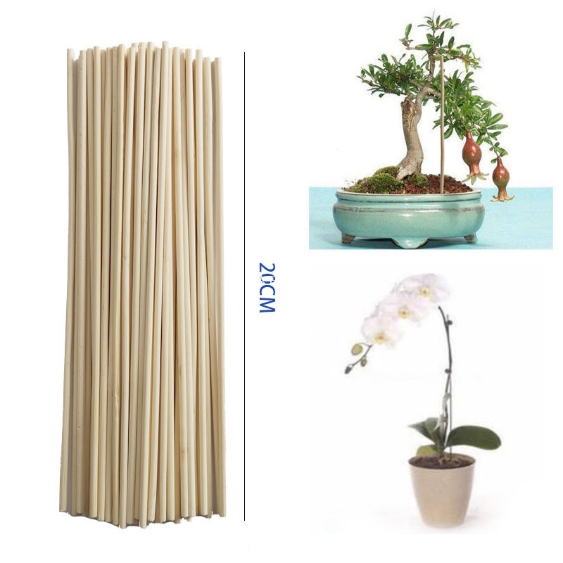 Title 1, Wooden Plant Grow Support Bamboo Plant Sticks G...