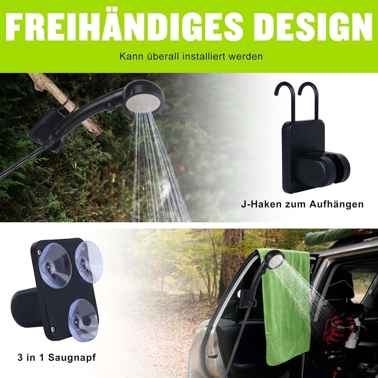 Rechargeable Portable Shower Camping Shower Camp Outdoor Shower  Electric 4