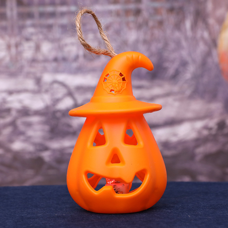 Pumpkin garden decoration night light (black)