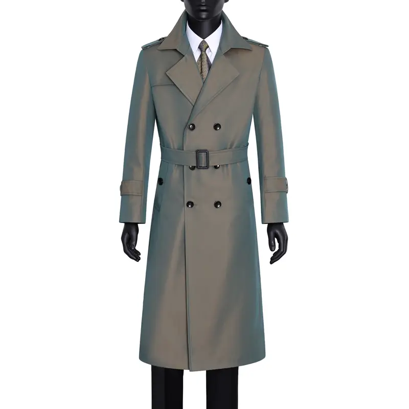 Men's Spring And Autumn Over The Knee Trend Handsome Color Change Super Long