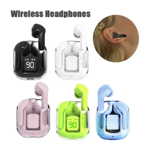 New Mini Transparent Wireless Bluetooth Headset Digital Display ENC