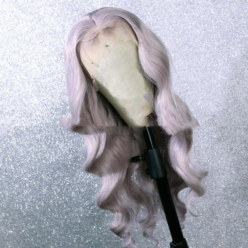 Wave Long Curly Synthetic Fiber Front Lace Wig — foto 3