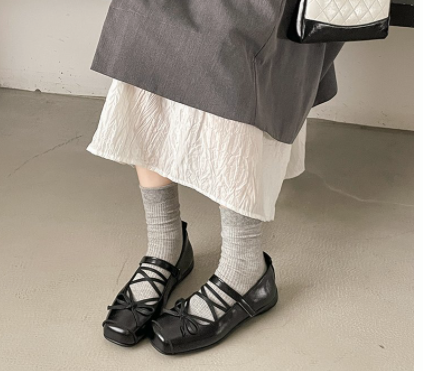Polka Dot Mary Jane Flats