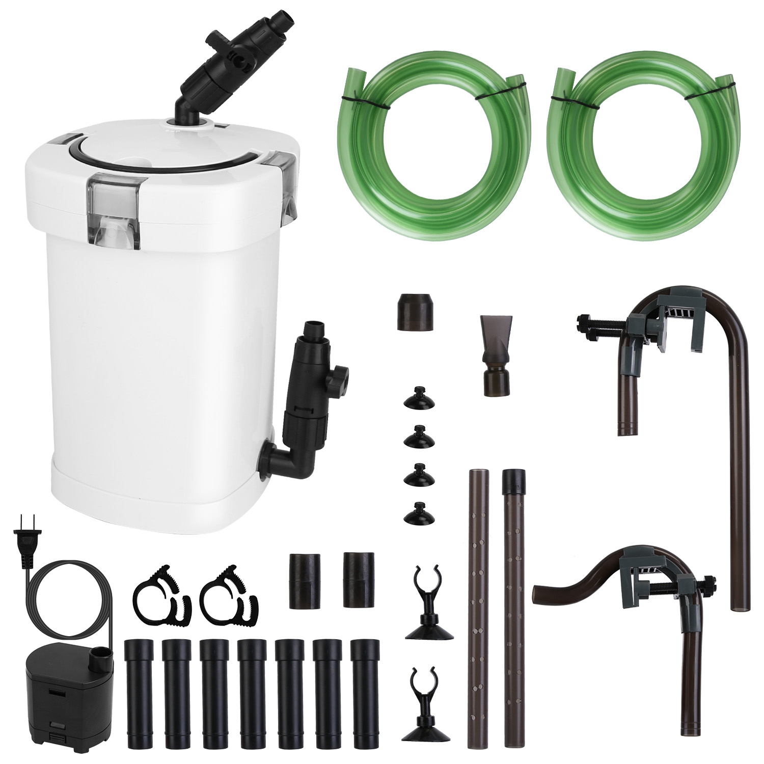 1Pc 3-Stage External Canister Filter For Aquarium Fish Tank With 600L-H Flow Rate 35.4in Max Height 6W Easy Installation Silent — foto 10