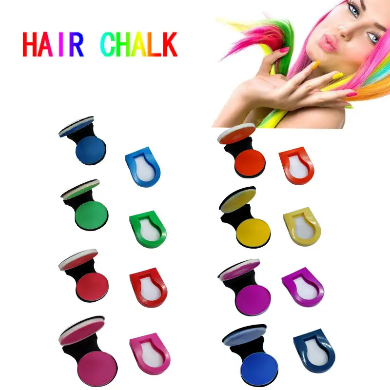 8-color Disposable Hair Dye Cream And Hair Powder