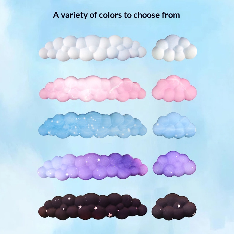 Cross-border Cloud's Popular Gradient Color Mechanical Keyboard Wrist Rest And Wrist Support For Office Desktops, Non-slip Keyboard Wrist Rest 2