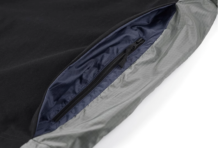 Contrast Stitching With Loose Half Sleeves