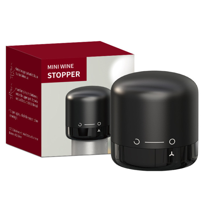 Black wine stopper