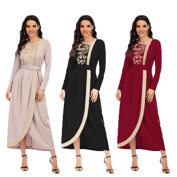 New Long Dress Embroidery Beaded Long Slim Fit Dress — image 1