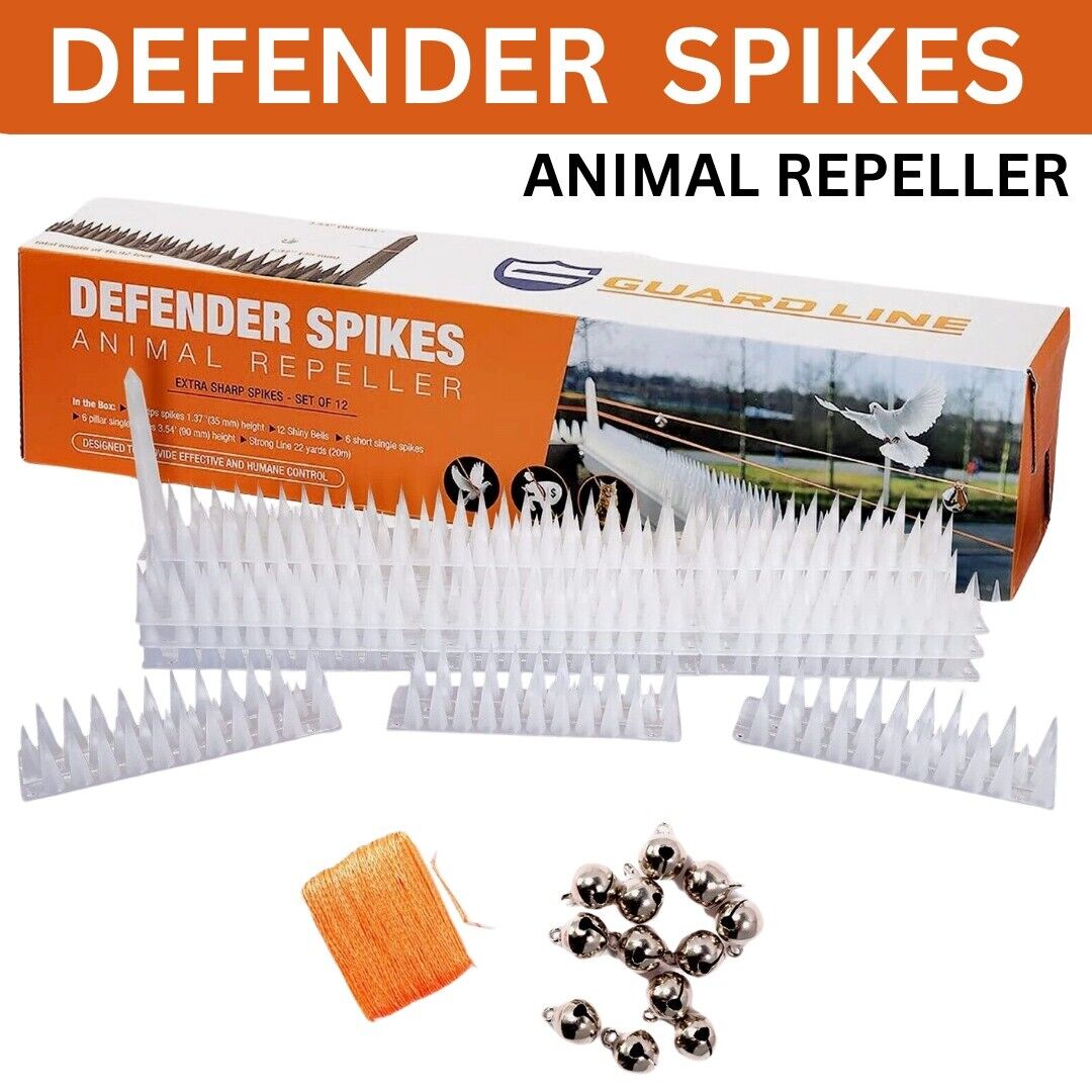 Bird Repellent Fence Kit for Small Animals. we ship only inside the US, USPS First Class Package 2 Day Handling , 2-5 Day Shipping. Bird Spikes 5.1m/16.92 FT Bird Deterrent Spikes for Small Birds Squirrels Cats Keep Birds Away from Fence Roof Railing Push