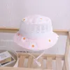 Floral Baby Bucket Hat Kids Accessories Mesh Summer Children Cap for Girls Baby