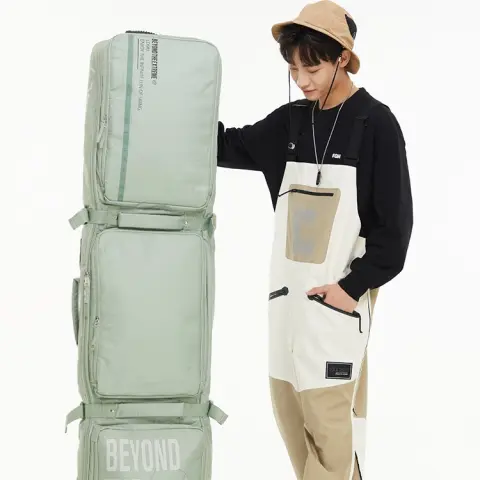 Single and Double Snowboard Storage Bag with Wheel Large
