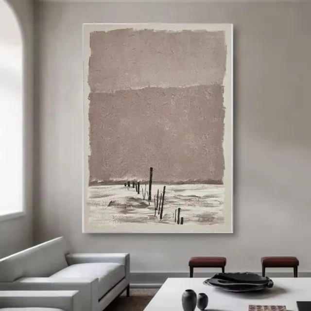 Handmade Oil Painting Canvas Wall Art Decoration Modern Texture Abstract For Home Living Room Decor Rolled Frameless Unstretched Painting Without... Without Inner Frame - Shop at LoveMi