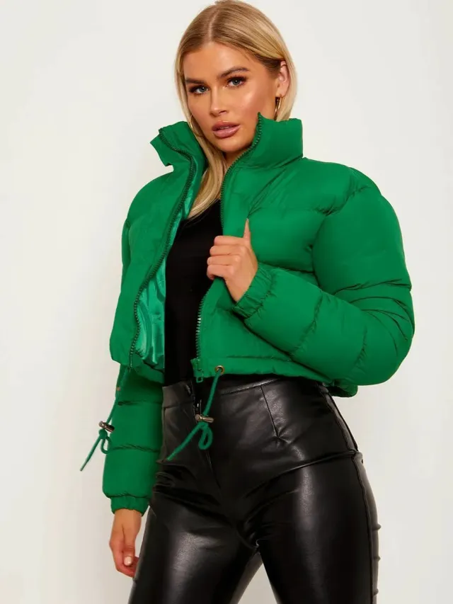 Bread Jacket Down Cotton For Warmth Green - Shop at LoveMi