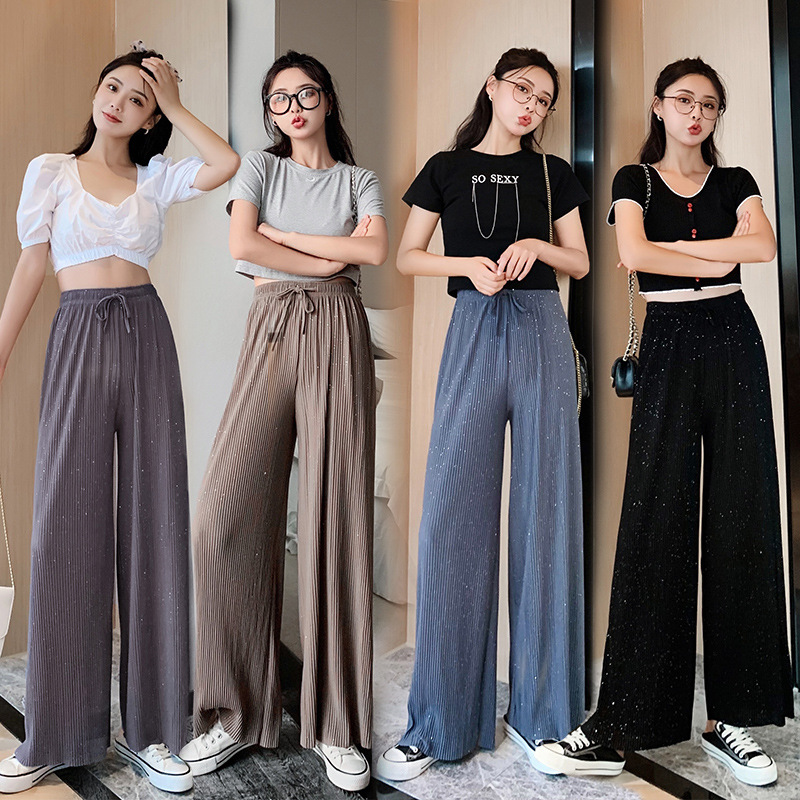 Title 8, Chiffon trousers straight starry sky pants