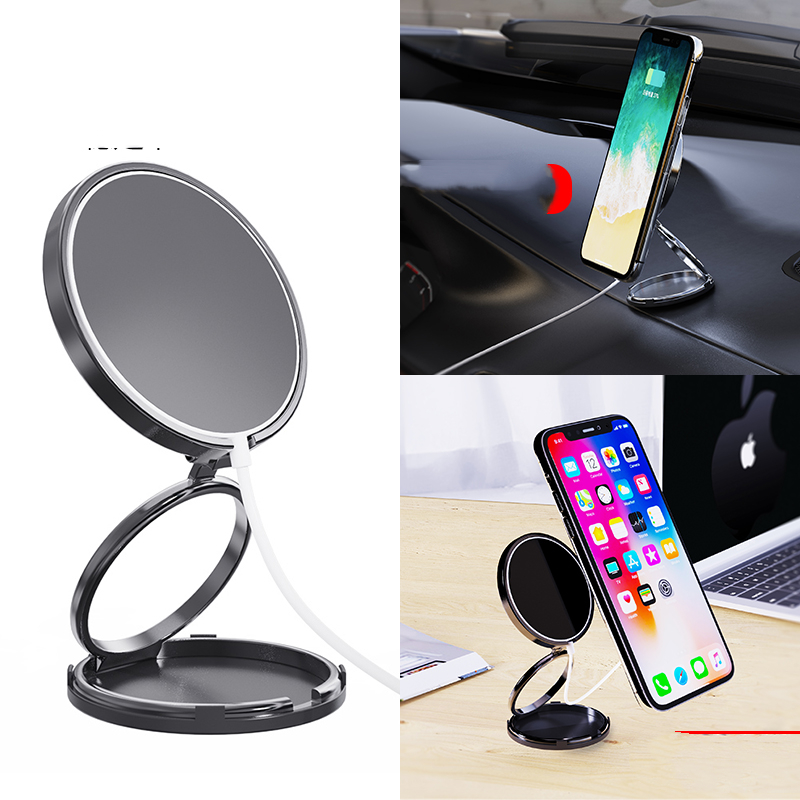 Mobile Phone Car Bracket Three-ring Suspended Magnetic Suction - Image 4