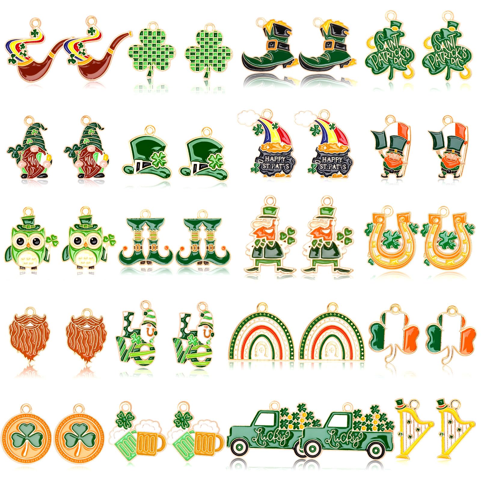 20 Pairs Ocean Theme Charm, Beach Sea Charms For Jewelry Making, Assorted Enamel Starfish Seashell Marine Charm Pendants For Necklace Earring Bracelet Crafting 5