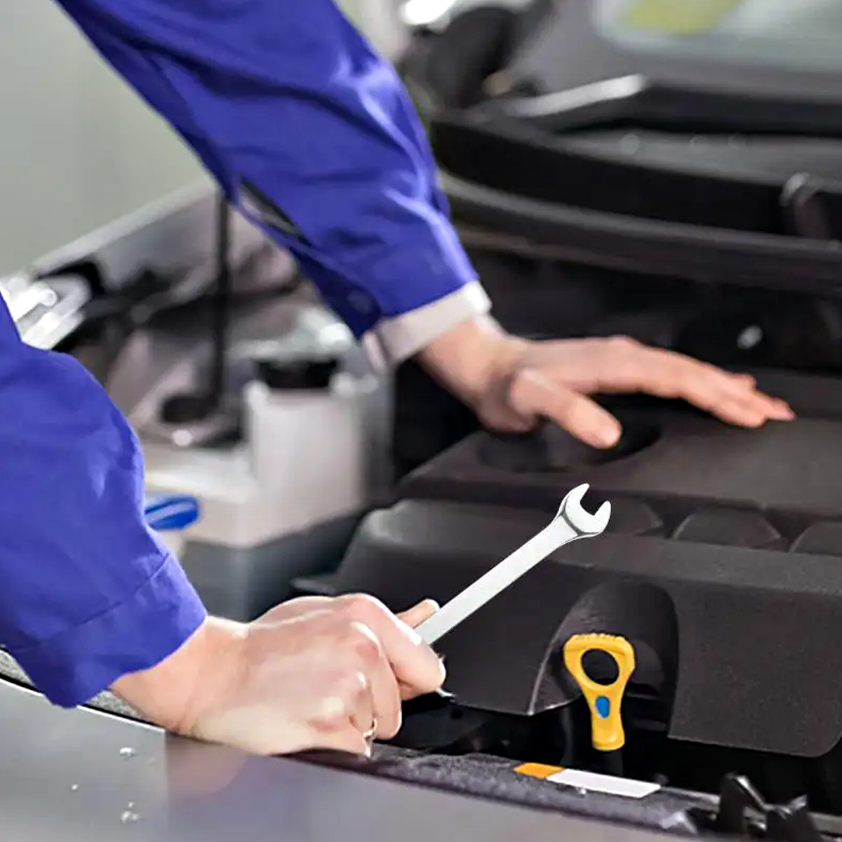 12PCS 72 Tooth Ratchet Spanner Set 8-19MM Fixed Head Combination Wrench Set Tool