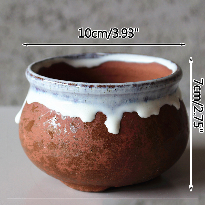 Korean Style Simple And Creative Succulent Green Plant Ceramic Flowerpot