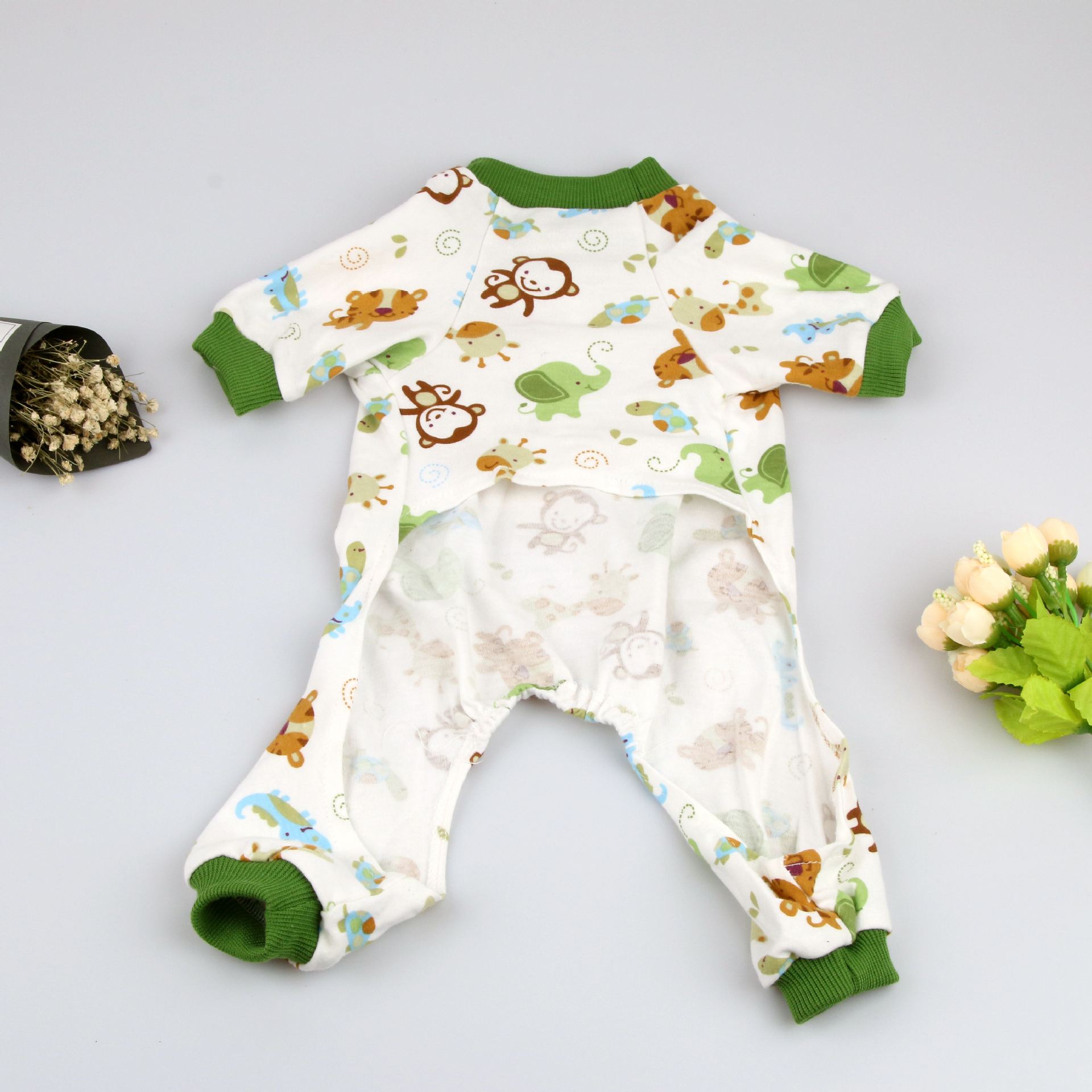 Green monkey pajamas