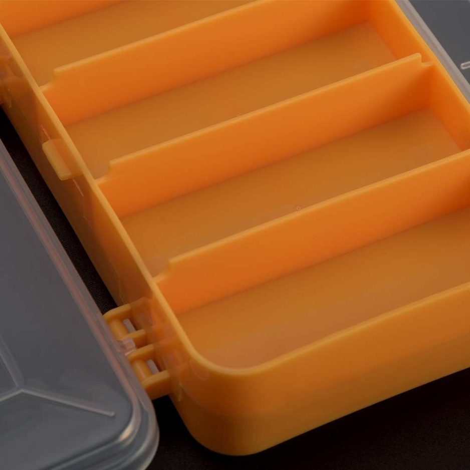 Screw Storage Box Double Side 13 Grids Hardware Organizer Portable Small Parts Case Yellow — foto 2