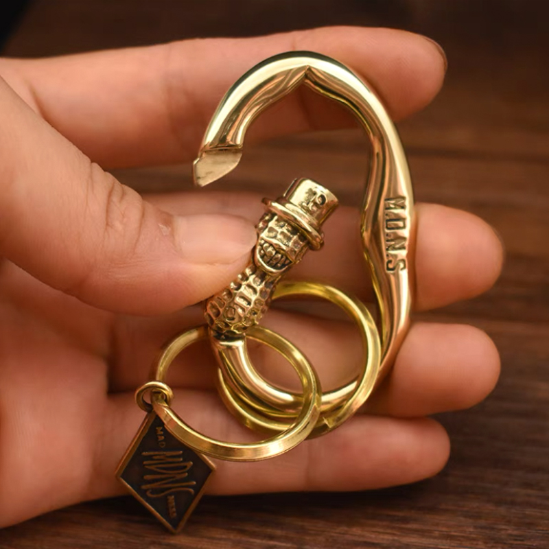 Sterling Silver Copper Knife Drop Car Keychain Pendant Brass - Shop at LoveMi