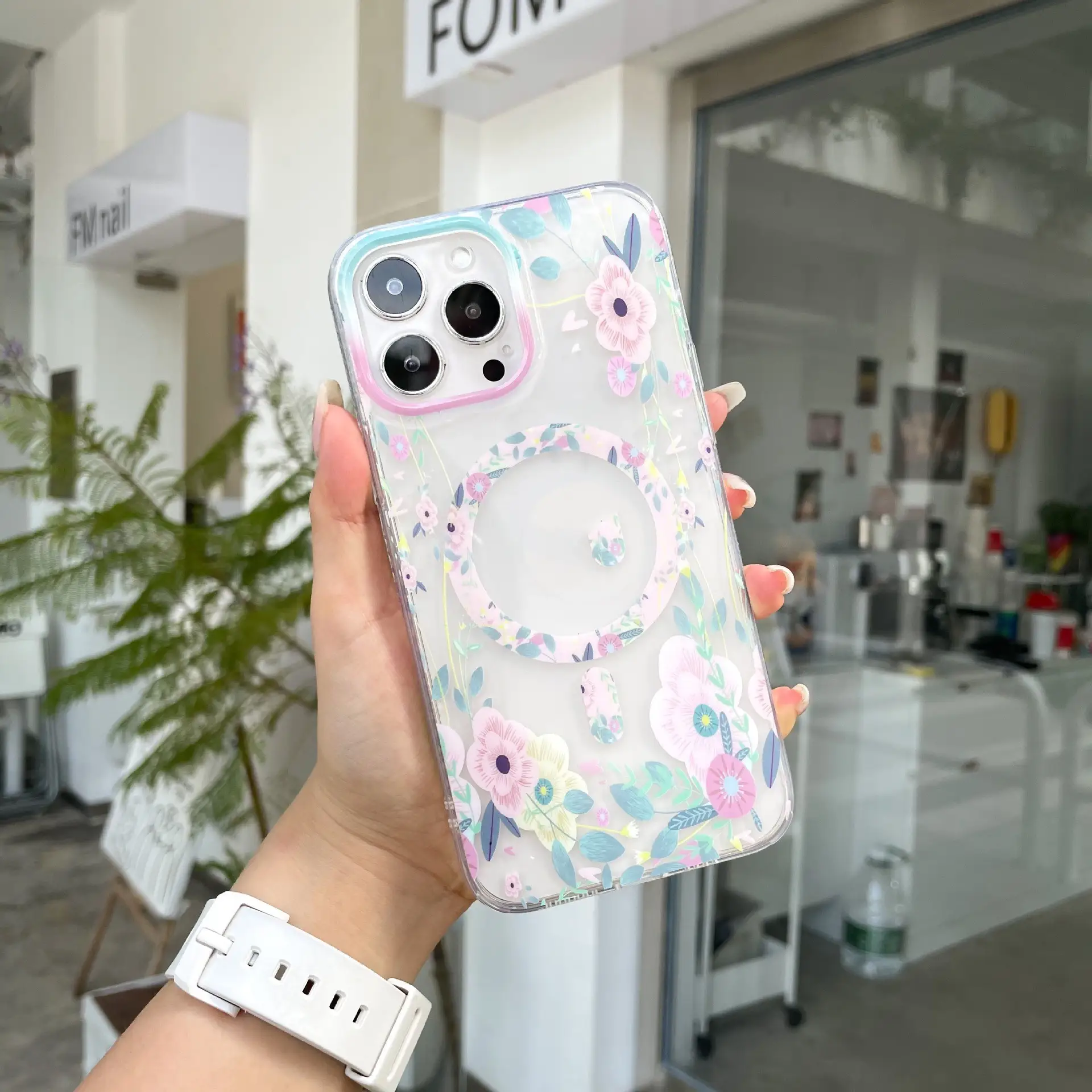 Magnetic Attraction Fall-proof Protective Sleeve For Flowers