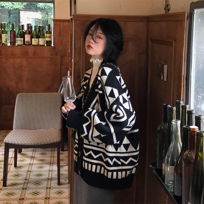 V-neck Thick And Warm Loose Top Coat