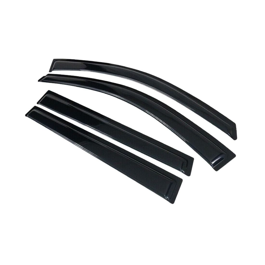 Fits 14-23 J Eep Cherokee 4-Door Acrylic Smoke Window Visors Sun Rain Guard 4PCS