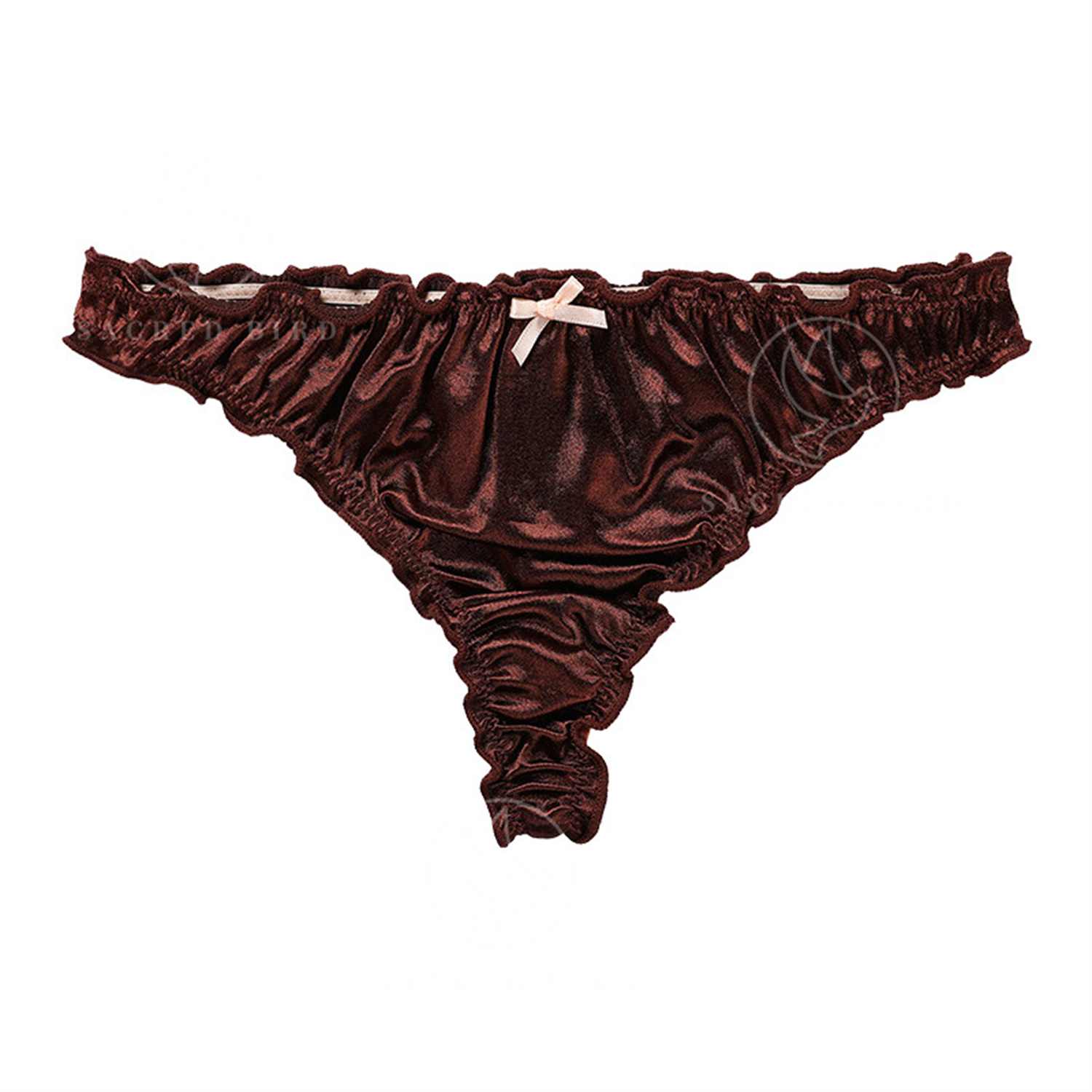 Title 10, Satin Cotton Crotch T-back Women