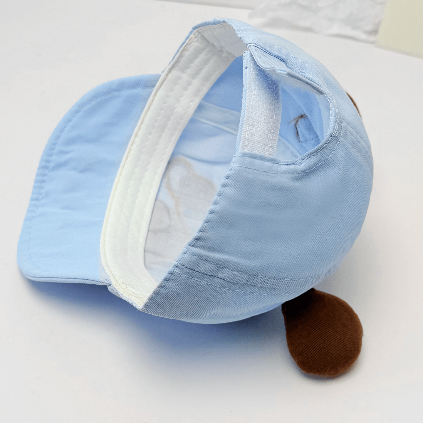 Three-dimensional Big-eyed Panda Baby Soft Brimmed Baseball Cap Made Of Cotton Fashionable And Versatile For Babies
