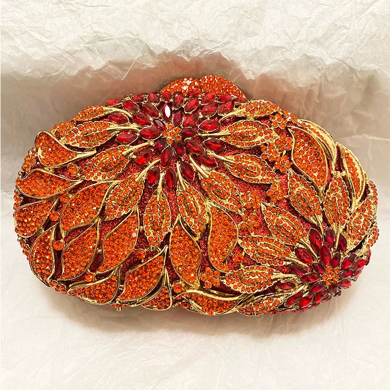 Ladies Fashion Colour Rhinestone Cutout Clutch
