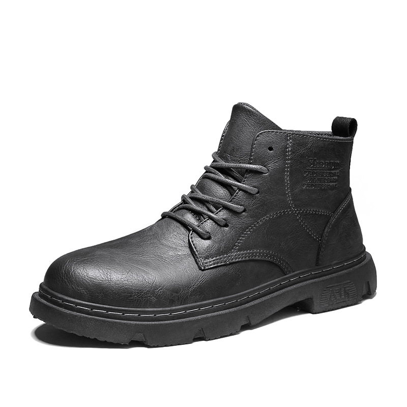 Title 4, Nieuwe heren Martin boots high-top van varkensl...