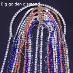 Fashion Full Diamond Headband INS Style Luxury Headwear - Big Golden Diamond - View 1