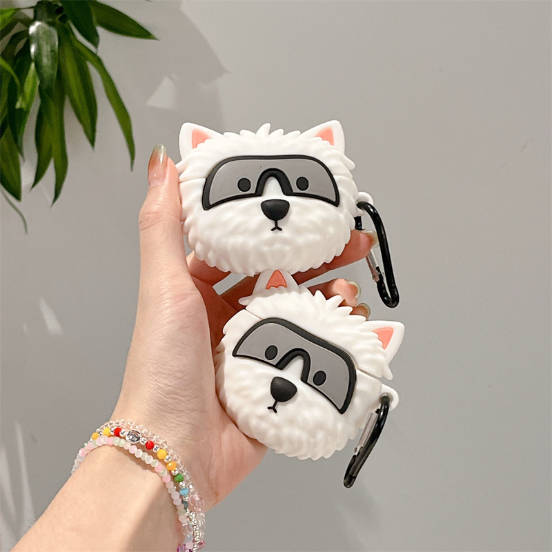 Title 2, Cute Pilot Dog Wireless Earphone Case