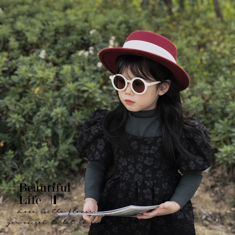 Children's Fashion French Ribbon Wool Top Hat
