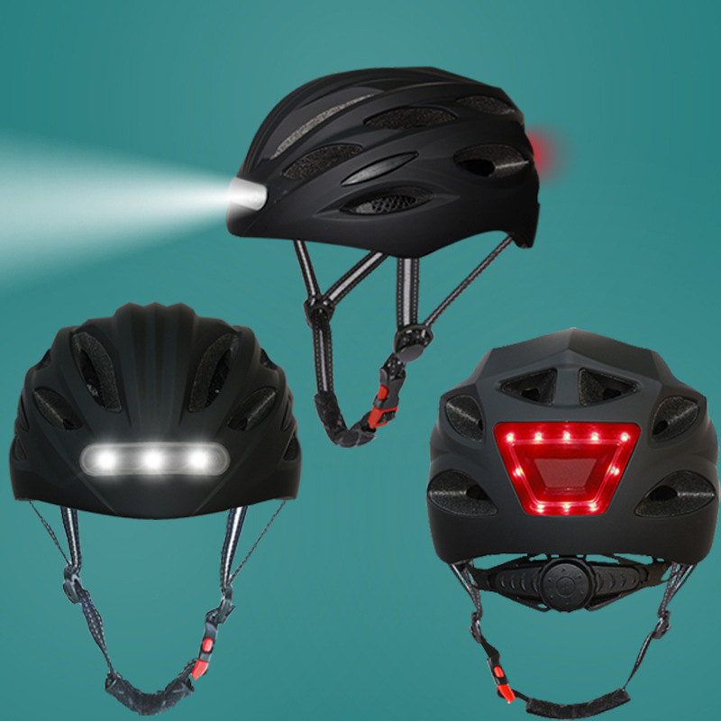 Illumination Warning LED Light Integrated Molding Cycling Helmet Manufacturer Cycling Helmet