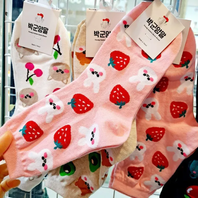 Medium Socks Little Bear Avocado Girls Pink - Shop at LoveMi