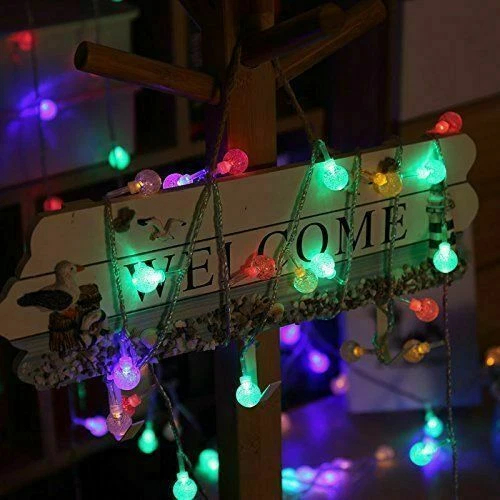 LED Ball Solar Light Party Fairy Outdoor Retro Ball String Lights Patio Garden — foto 8