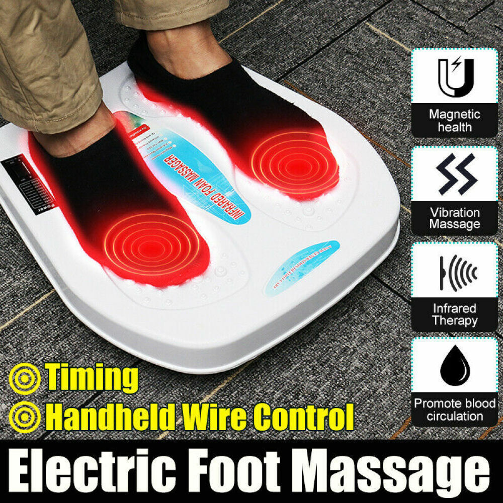 Foot Leg Vibration Blood Circulation Booster Feet Massager With Heated 9 Modes