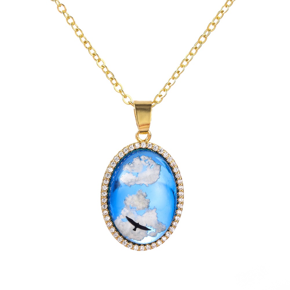 Baiyun necklace resin time gemstone clavicle chain