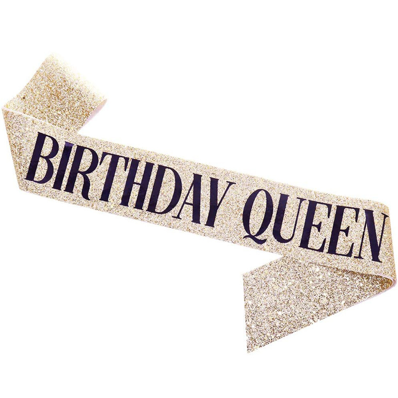 Dark golden birthday queen