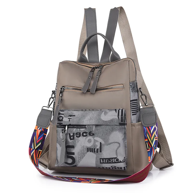 Ladies Casual Large Capacity Travel Bag - Grey