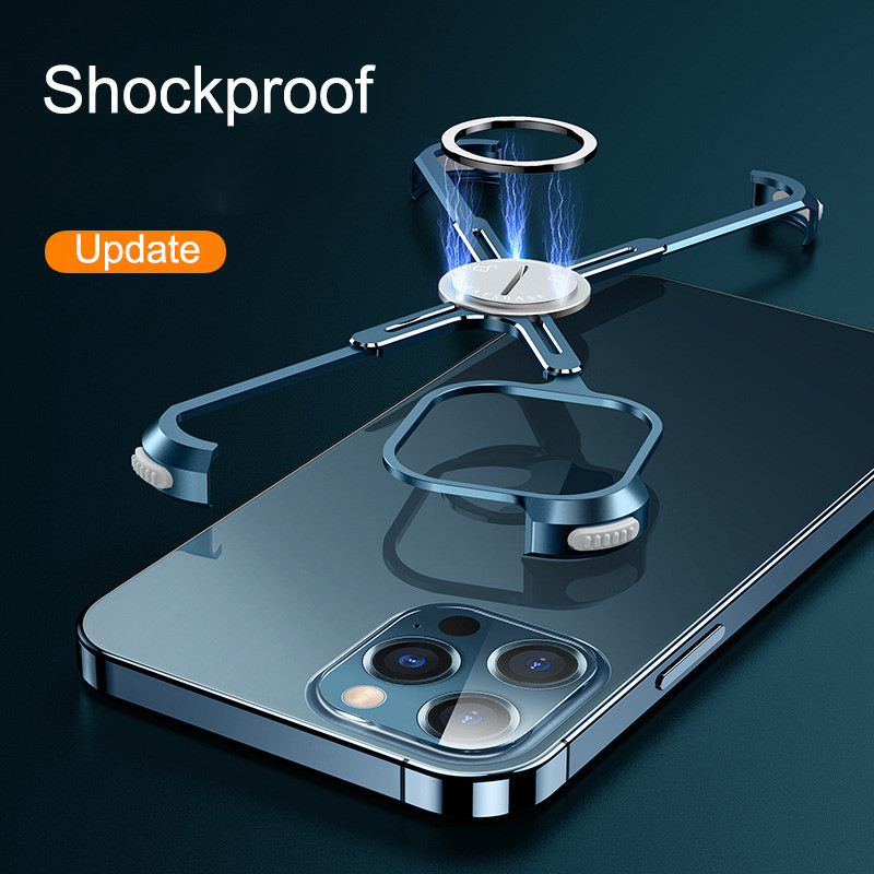 Compatible with , X-Shape Strong Holder Cover Metal Airbag Heat Dissipation Creative Mobile Phone Protective Cover - Image 5